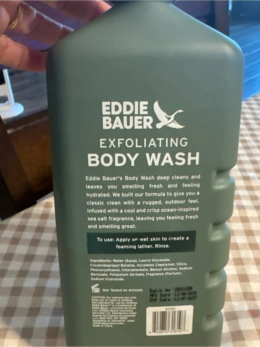 Eddie Bauer Exfoliating Body Wash - Sea Salt - Sage Green